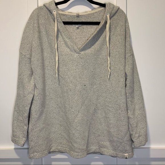 Lou & Grey Tops - Lou & Grey Terry Knit Hoodie Sweatshirt Large